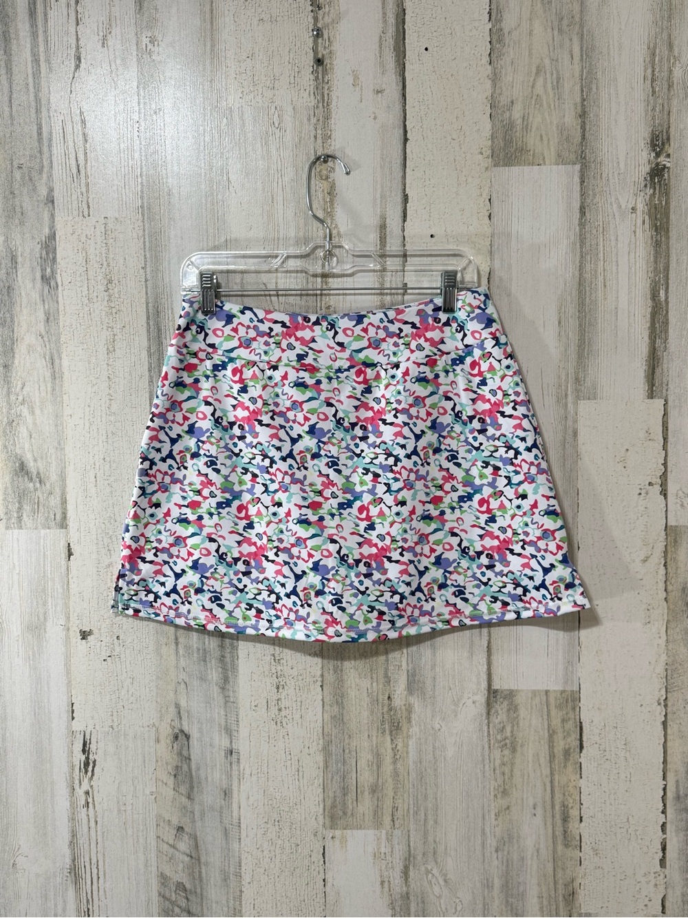 LouKeith Tennis Golf ⛳️🎾 Skirt Bright Floral Mini Skirt White Pink & Blue
